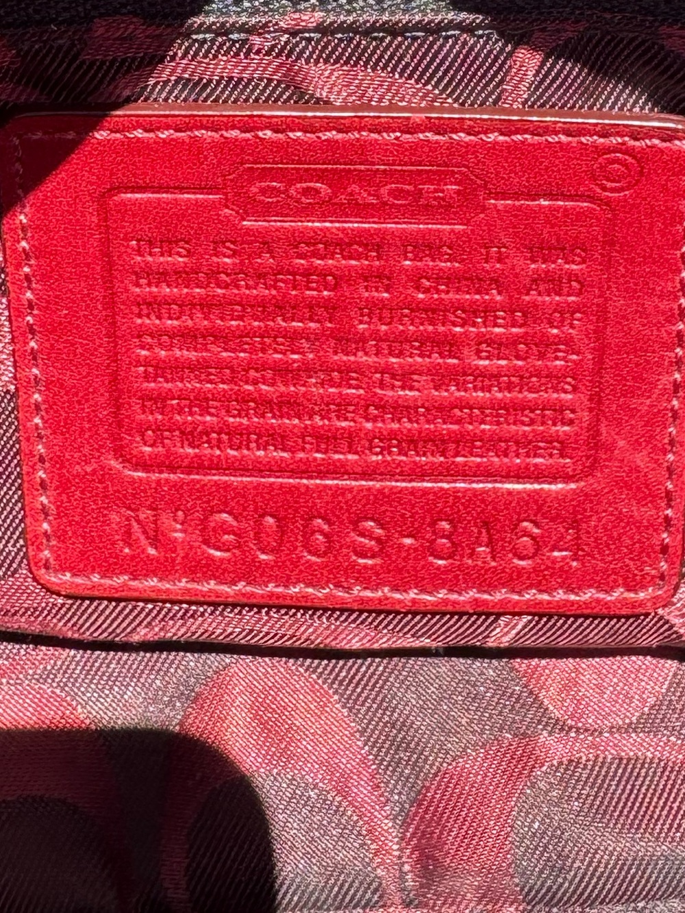 Coach Vintage East - West Baguette Style Bag In Red Leather. - Picture 2 of 11